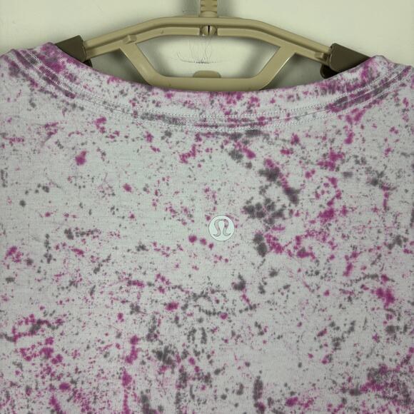 Lululemon Love Long Sleeve Shirt Cirrus Wash Alpine White Lunar Rock Vivid Plum - Picture 7 of 7